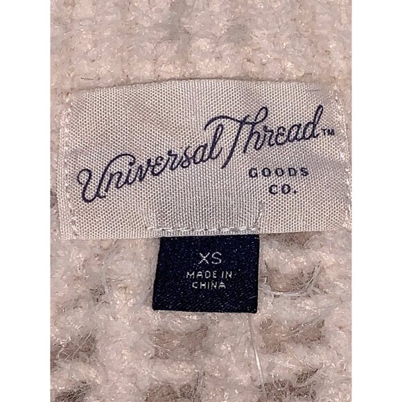 Universal Thread Womens Fabric Blend Cream Open-Knit Sweater Size XS - Picture 9 of 12